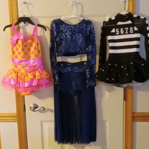 Jazz sequin dance costumes